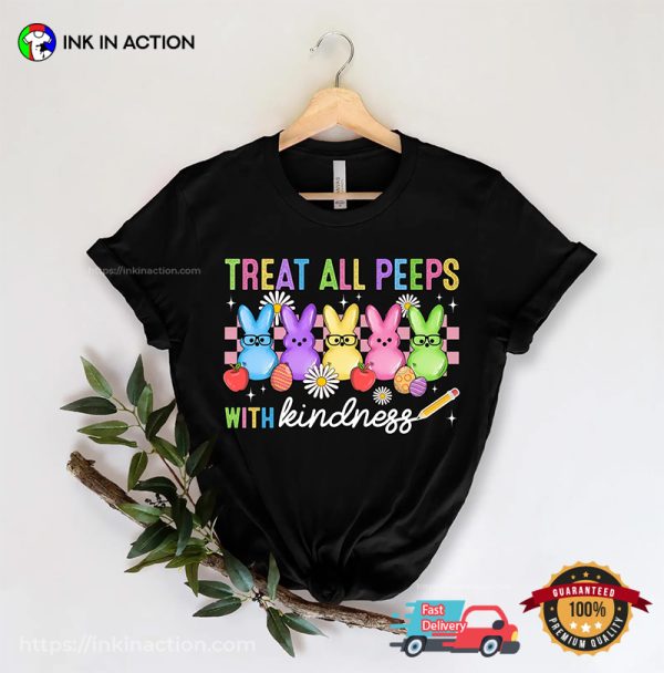 Treat All Peeps With Kindness Jelly Easter Bunny Comfort Colors T-shirt
