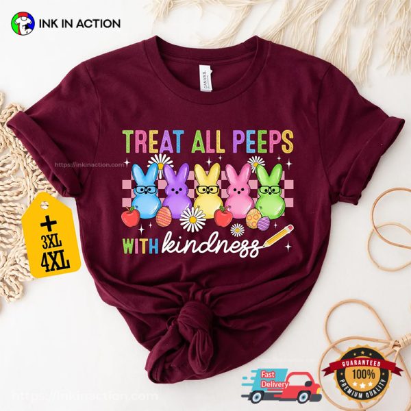Treat All Peeps With Kindness Jelly Easter Bunny Comfort Colors T-shirt