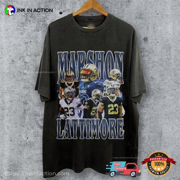 Vintage 90s Marshon Lattimore Football Cornerback Shirt