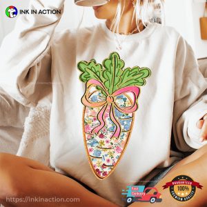 Vintage Floral Easter Carrot Coquette Shirt 2