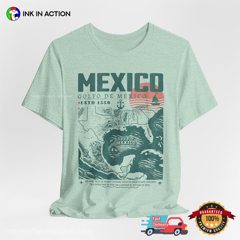 Vintage Mexico Golfo De México Estd 1550 Comfort Colors T-shirt