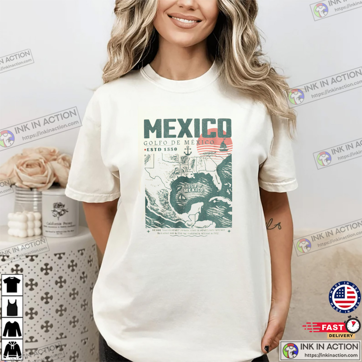 Vintage Mexico Golfo De México Estd 1550 Comfort Colors T-shirt