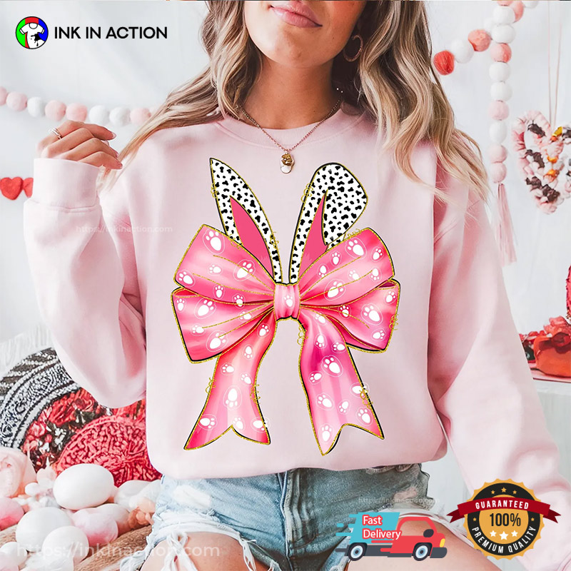 Glitter Easter Cute Bunny Coquette Vintage Shirt Glitter Easter Cute Bunny Coquette Vintage Shirt