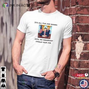 An Immigrant Steals Your Job Anti Elon Musk T-shirt