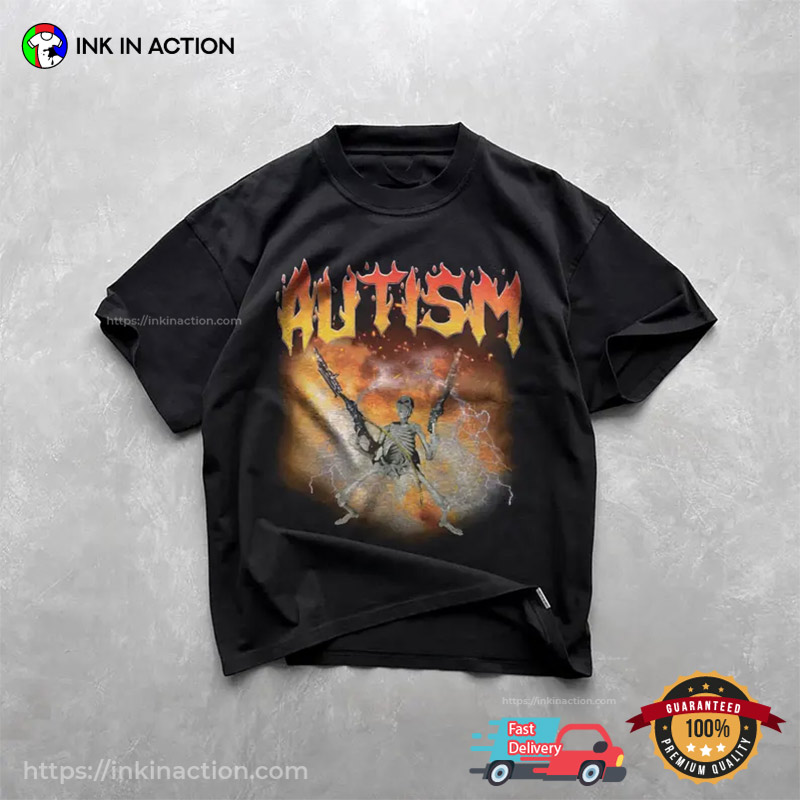 Autism Edgy Skeleton Meme Comfort Color Tee Autism Edgy Skeleton Meme Comfort Color Tee