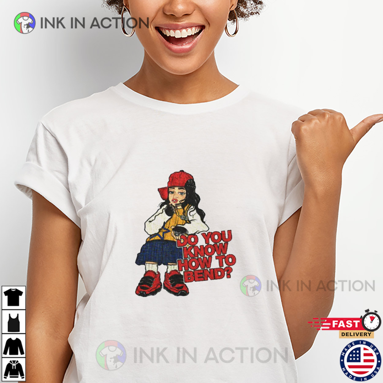 Billie Eilish Do You Know How To Bend Merchandise T-Shirt Billie Eilish Do You Know How To Bend Merchandise T-Shirt