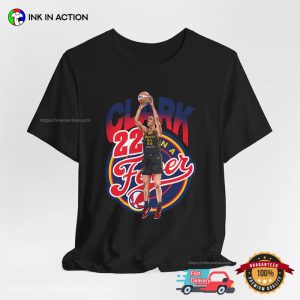 Caitlin Clark 22 Indiana Fever Basketball Tee 3