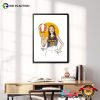 Caitlin Clark Portrait Fan Art Signature Poster
