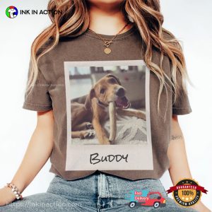 Custom Pet Photo Polaroid Animal Lover Comfort Colors Tee 3