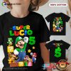 Custom Super Luigi Birthday Boy Super Mario T-shirt