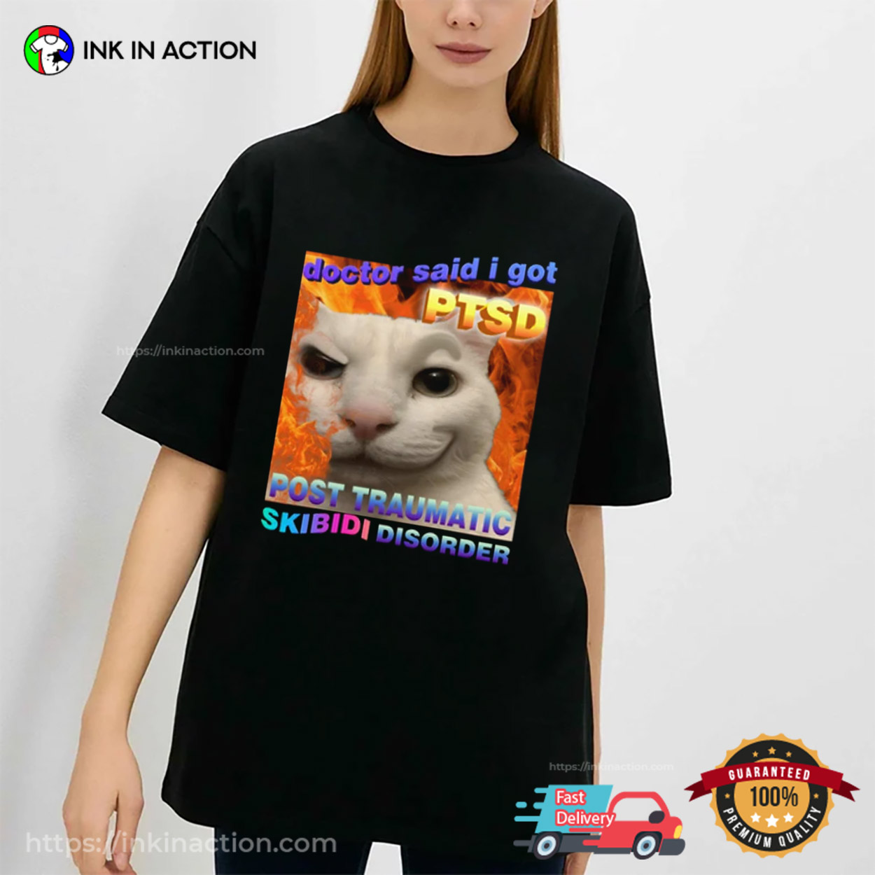 Doctor Said I Got Post Traumatic Skibidi Disorder Cat Meme Tee Doctor Said I Got Post Traumatic Skibidi Disorder Cat Meme Tee