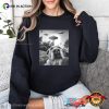 Dog Selfie With UFO Retro T-shirt