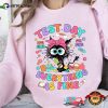 Everything Is Fine Black Cat Test Day School T-shirt