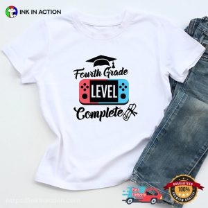 Fourth Grade Level Complete Graduation Gamer T shirt 3