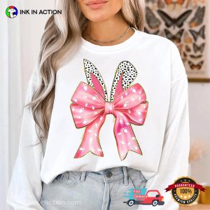 Glitter Easter Cute Bunny Coquette Vintage Shirt 2