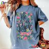 He Is Risen Easter Floral Luke 24 6 7 Comfort Colors Tee