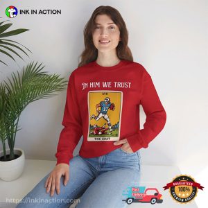 In Him We Trust Josh Allen The Goat Card T-shirt