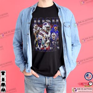 Josh Allen Collage 90s Style Graphic T-shirt