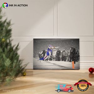 Josh Allen Touchdown Snow Play Off Poster