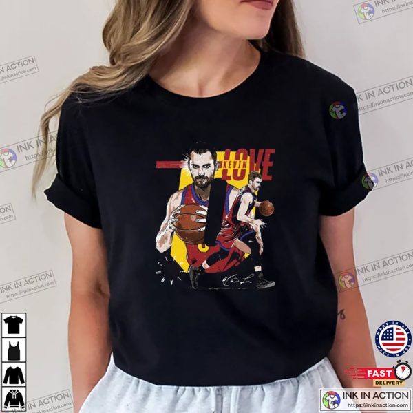 Kevin Love Cleveland Cavaliers Art T-shirt
