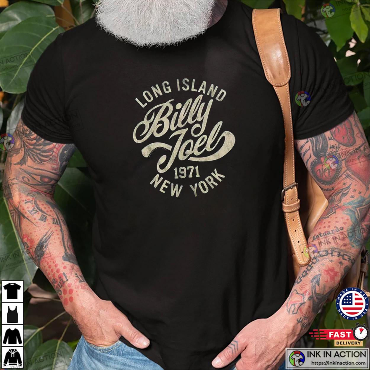 Long Island Billy Joel 1971 New York Classic T-shirt Long Island Billy Joel 1971 New York Classic T-shirt