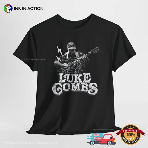 Luke Combs Guitar Performance Graphic Tee