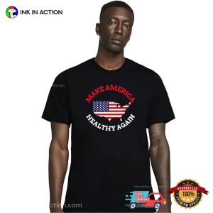 Make America Healthy Again USA Flag Map T-shirt Make America Healthy Again USA Flag Map T-shirt