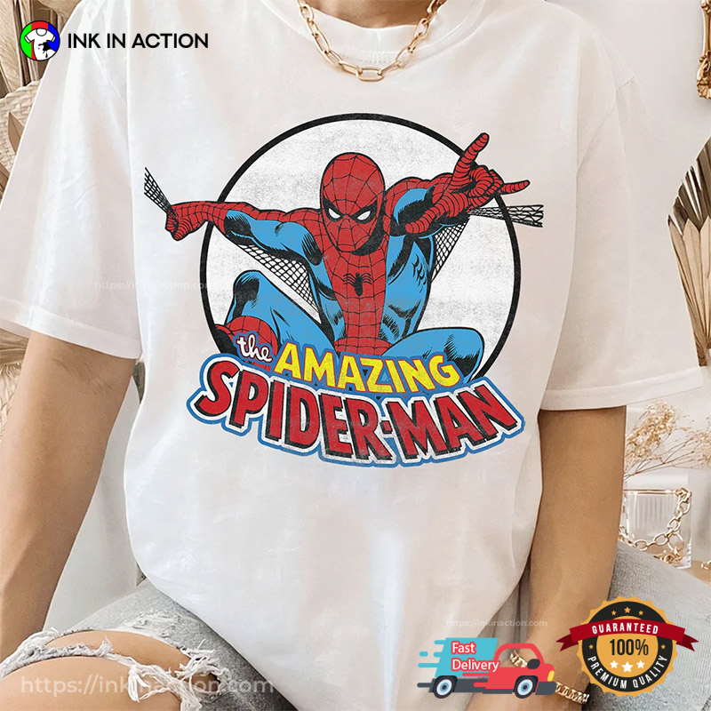 Marvel The Amazing Spider-man Vintage Graphic T-shirt Marvel The Amazing Spider-man Vintage Graphic T-shirt