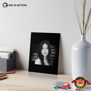 Mikey Madison Black And White Poster 3