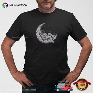 National Space Day Astronaut Sleep On The Moon T shirt 3
