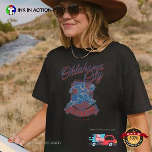 Oklahoma City Basketball Retro 90s Sport T shirt 3