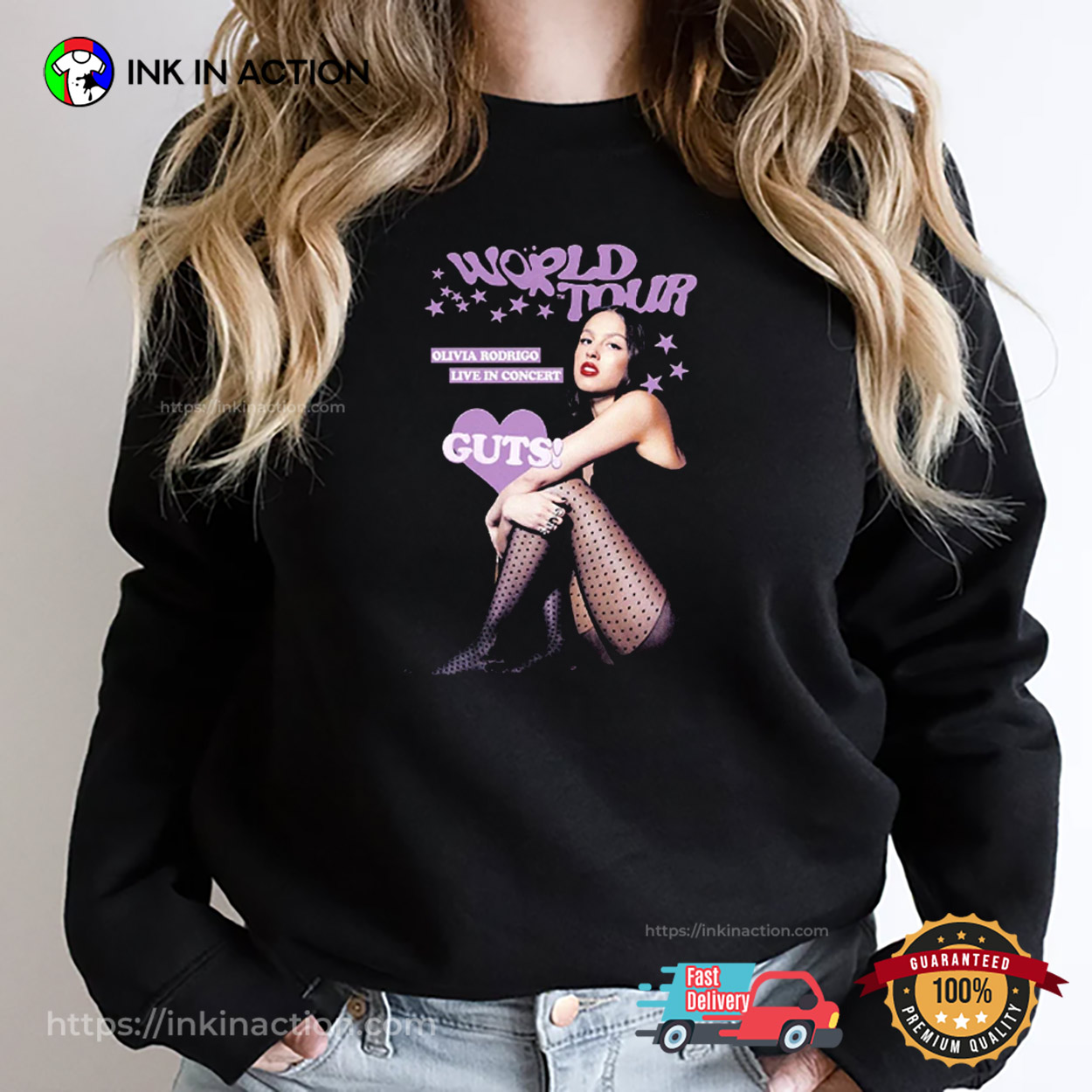 Olivia Rodrigo Live In Concert World Tour T-shirt Olivia Rodrigo Live In Concert World Tour T-shirt