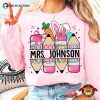 Personalized Easter Pencil Bow Tie Teacher Shirt