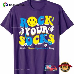 Rock Your Socks World Down T shirt 3