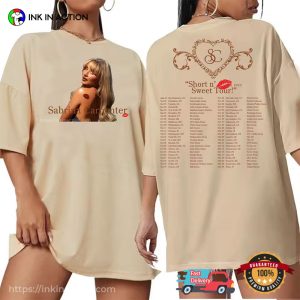 Sabrina Carpenter Short n' Sweet Tour 2025 Comfort Colors Tee 3
