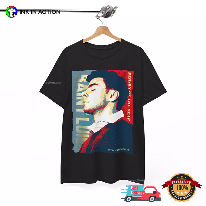 Saint Luigi Mangione Person Of The Year 2024 T-shirt Saint Luigi Mangione Person Of The Year 2024 T-shirt