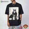 Samurai Cat Ink Art Japan T-shirt