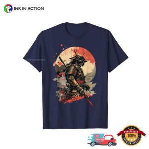 Samurai Warrior Armor Katana Sword Japan Art T shirt 2