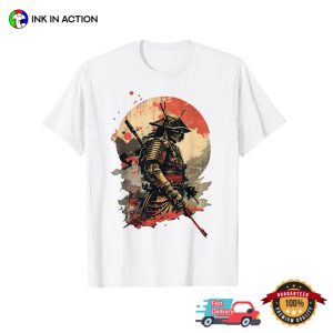 Samurai Warrior Armor Katana Sword Japan Art T shirt 3