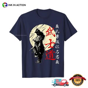 Samurai Warrior Kanji Bushido Code T shirt 2