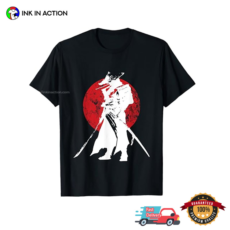 Samurai Warrior Sword Retro Japanese & T-Shirt Design