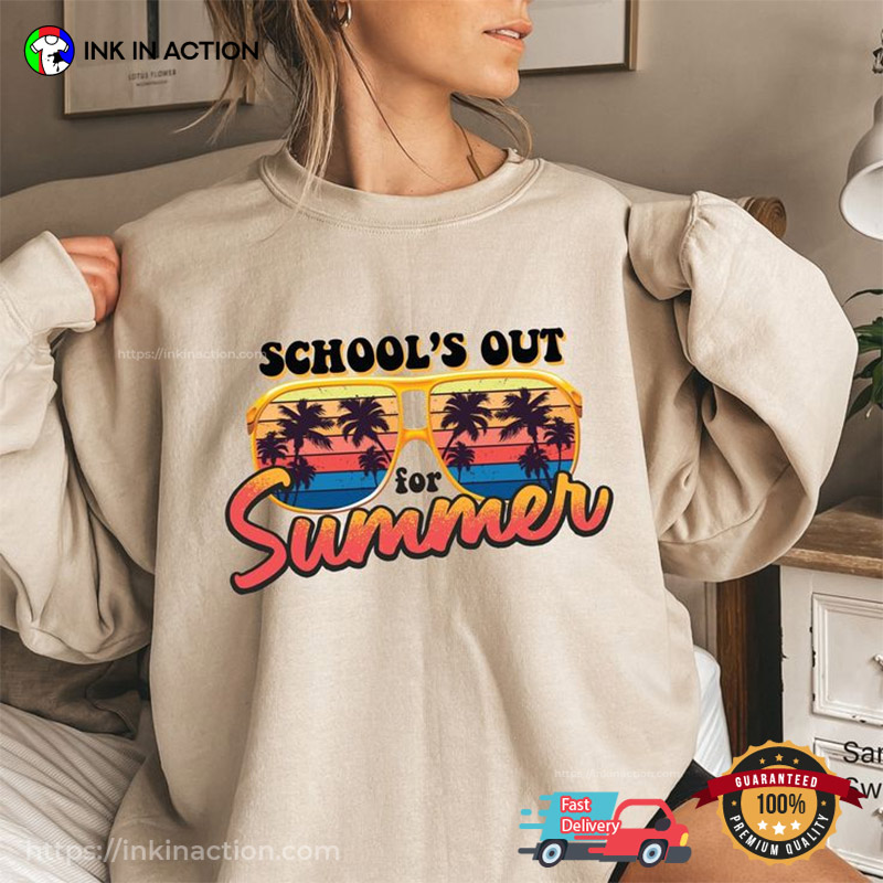 School's Out For Summer Vintage Funny Teacher Shirts