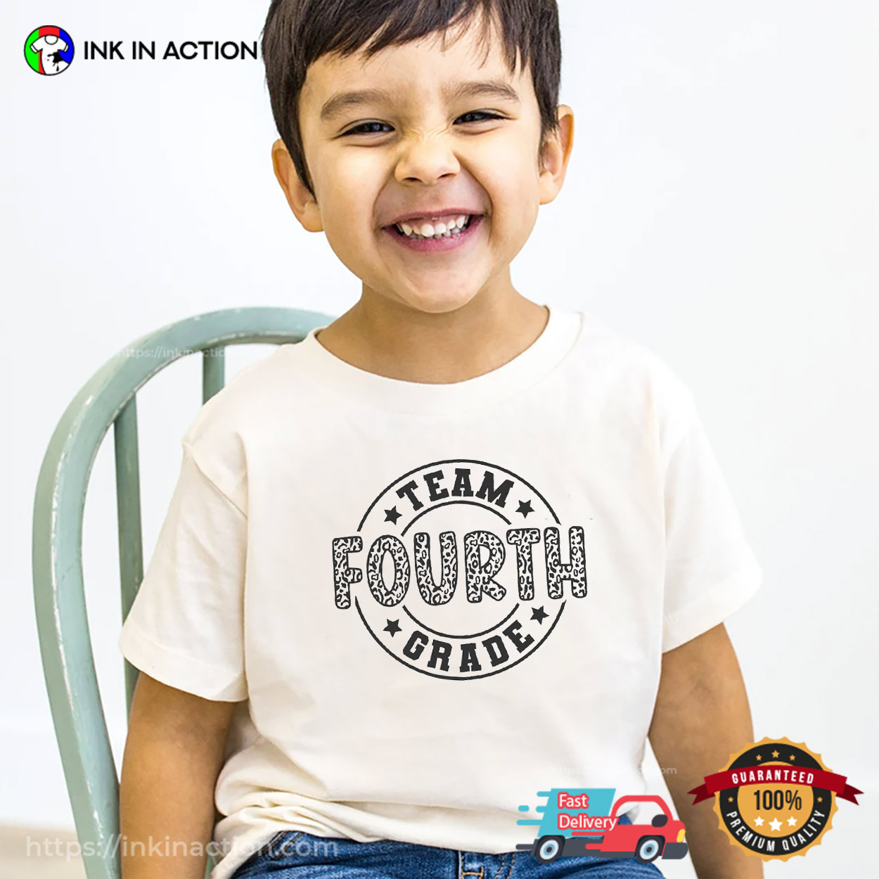 Team Fourth Grade Leopard T-shirt Team Fourth Grade Leopard T-shirt