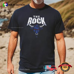 The Rock Blue Bull Logo Shirt