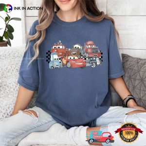 Vintage Disney Lightning Mcqueen And Friends Comfort Colors T-shirt
