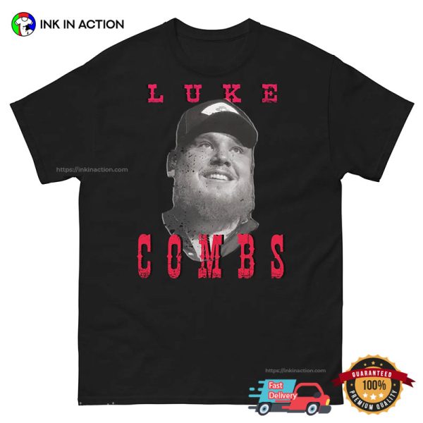 Vintage Luke Combs Face Meme T-shirt