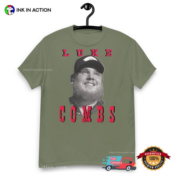 Vintage Luke Combs Face Meme T-shirt