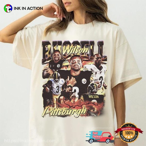 Vintage Russell Wilson Pittsburgh Football Comfort Colors T-shirt
