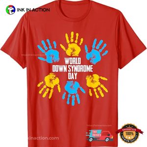 World Down Syndrome Day Hand Print Sped T-shirt