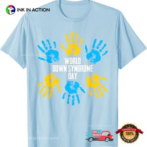 World Down Syndrome Day Hand Print Sped T shirt 2